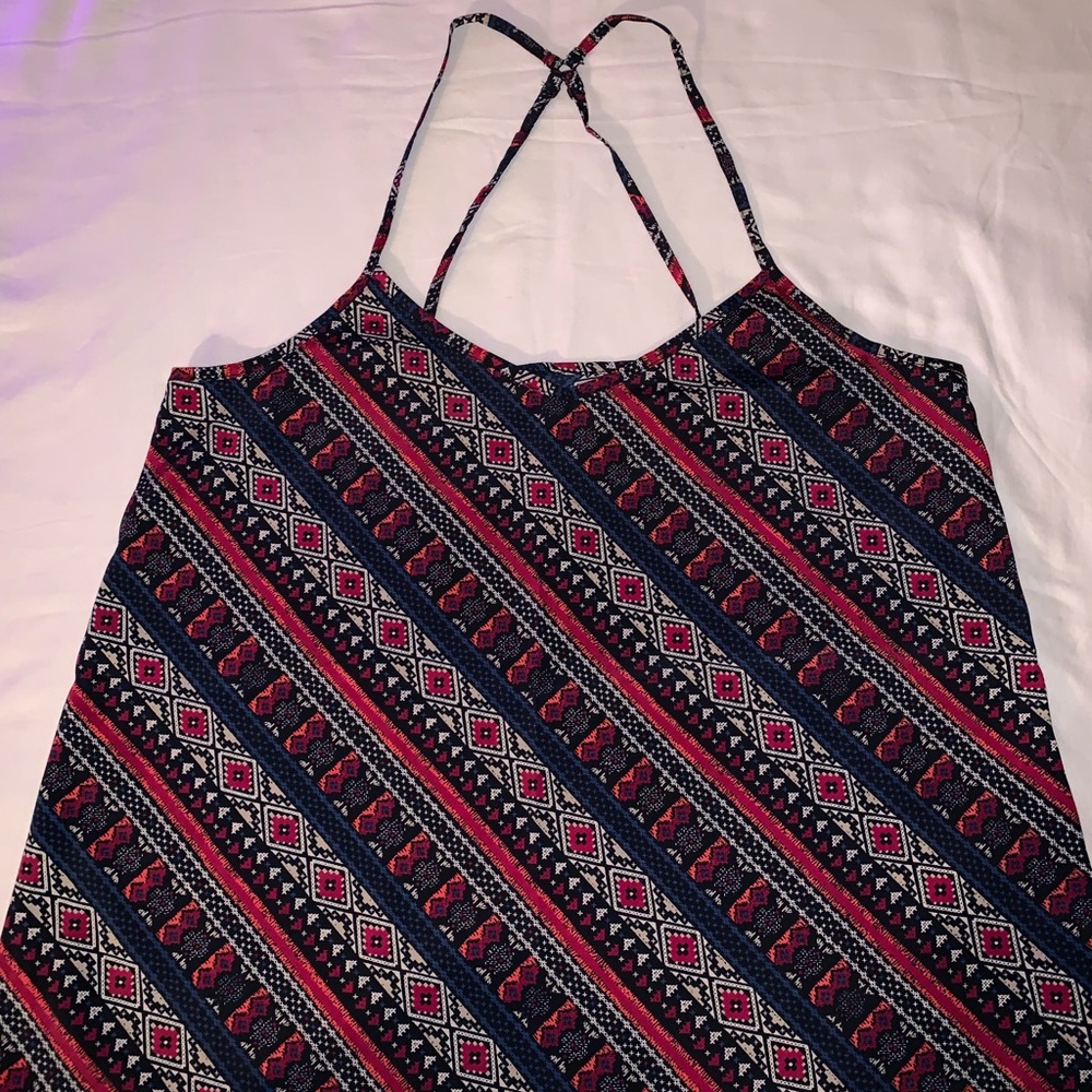 Hollister criss cross tank top